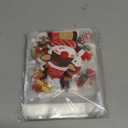 100Pcs Christmas Cellophane Treat Bags - Self Adhesive Clear Cookie Bags, Self Sealing Transparent Cello Candy Bags, Self-adhesive Plastic Goody Snacks Gift Bags for Christmas Party Favors