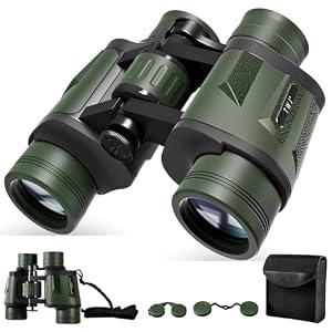 12x40 HD Binoculars for Adults and Kids High Powered, Clear Large View & Low Light Night Vision, Waterproof Binoculars for Hunting, Birds Watching, Cruise Ship, Theaters, Travel and Stargazing