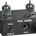 Fosi Audio P2 Headphone Amplifier Vacuum Tube Headphone Amp Mini Hi-Fi Stereo Audio with Low Ground Noise Output Protection