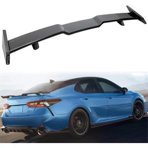 Carbon Fiber Rear Spoiler Wing Compatible with Toyota Camry 8th Gen 2018-2024, Duckbill Rear Car Trunk Lid Cover Compatible with Honda Accord 10th Gen 2018-2024