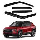 Canvcle Rain Guards - Window Visors for Chevrolet Trailblazer 2021-2025 2026, Outside-Mount Tape-On Side Window Wind Deflectors for Trailblazer Accessories, Vent Visors Shades Rainproof