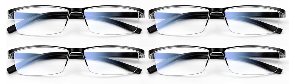 Gaoye 1.75 Executive Style Reading Glasses Men  Durable Readers with Blue Light Filtering Comfortable Fit with TR90 Frames