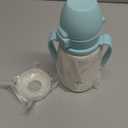 GROSMIMI Insulated 316 Stainless Steel Spill Proof Straw Cup, Water bottle with Flip Top for Toddlers, BPA Free (air balloon, 10oz)