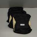 Leekalos Male Dog Diapers, Dog Belly Bands for Male Dogs Wraps Washable Doggie Diapers High Absorbing Dog Belly Bands 5 Pack (Medium (15"-17"), Black)