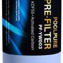 POOLPURE Garden Hose End Pre Filter for Pool, Hot Tub, Spa, Greatly Reduces Chlorine, Heavy Metals, Odor, Fits Any Standard 3/4" Garden Hose Thread, Up to 8,000 Gallons, 1PACK