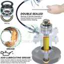 Pre-Greased 918-0671 Spindle Assembly with 756-04129B Idler Pulley Replaces 918-04608A 918-0671B 918-0671D 618-04608A for Cub Cadet RZT 54 GT1554 GT 1554 GTX1054 ZTL8000 Lawn Tractors