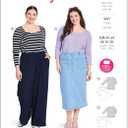 Burda X05731BURDA Misses' Curvy T-Shirt Sewing Pattern Packet, Design Code B5731, Sizes 18-28 (44-54)