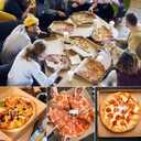 uxcell Pizza Box, 10pcs 9 x 9 Inches - Cowhide Paper Mini Pizza Boxes, Square Corrugated Storage Container for Cake Cookies Pizza Party (White)