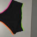 Yonique Women Plus Size High Waisted Bikini - Ribbed Two Piece Swimsuit Tummy Control Bathing Suit V-Wired 2026 Swimwear (Black, XXL)