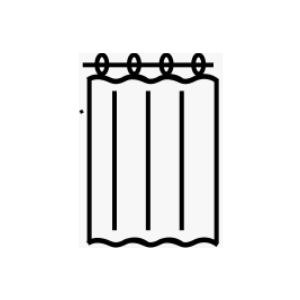 Tititex Solid White Cloth Fabric Shower Curtain Liner with 2 Magnets - Texture Pressure Bubble Soft Hotel Quality Waterproof Shower Liner, Light-Weight & Machine Washable 72x84 inch