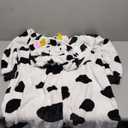Hundredmore Unisex Adult Cow Onesie Pajamas, Men Women One Piece Cartoon Halloween Animal Costume, XL