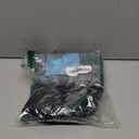 BERON 14" Women Girls Short Curly Bob Wavy Wig Synthetic Heat Resistant with Wig Cap (Black Mixed Green)