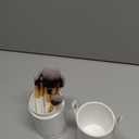 Makeup Brushes Set 12 Pcs Professional & Beginner Friendly, Soft Synthetic Make Up Brush Bristles for Face Eyeshadow, Easy to Clean with Case, Ergonomic Wooden Handle, Gift for Women (Dark White)