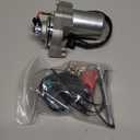 3 Bolt 12 Teeth Starter & Relay & CDI & Spark Plug for 50cc 70cc 90cc 100cc 110cc 125cc Chinese ATV Go Kart Dirt Bike Quad 4 Wheelers for TaoTao Jonway SunL Roketa SSR Most Chinese Brands (Silver)