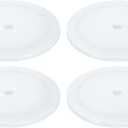 uxcell 4Pack Acrylic Lazy Susan Turntable, 9" Spinner Lazy Susan Turntable Organizer, Acrylic Ball Bearing Rotating Tray for Pantry Spice Rack Decorating, White