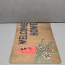 Funny Welcome Doormat Welcome Home Cardinal Red Bird Design Front Porch Patio Decor Outside Entrance Mats With Anti-Slip Rubber Back Novelty House Warming Gift Mat for Front Door (23.7 X 15.9 in)