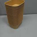17 oz Disposable Kraft paper bowls with lids, Rectangle Food containers Soup Bowls Party Supplies Treat Bowls 50 Pack