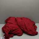 Shilucheng 100% Cotton King Size Sheets Set - 600 Thread CountLuxury Egyptian Cotton Bed Sheets5-Star Hotel Quality Sheets, Breathable & Cooling, 16 Inch Deep Pocket - 4 Piece (Burgundy, King)