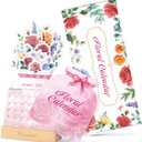 Ospelelf Floral Desk Calendar 2026-2027, Mini Pink Standing Motivational Rose Decorative Calendars, 18 Months, Home Office Decor Desk Accessories, Use January 2026 - June 2027