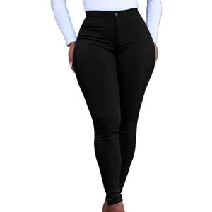 Women's Chino Pants Elastic High Waist Stretch Lightweight Slim Fit Casual Everyday Trousers (S)