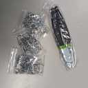 Straight Hog Ring Pliers Kit with 240 Galvanized Hog Rings, 3/8", 1/2", 3/4", 1", for Auto Upholstery, Fencing, Pet Cages