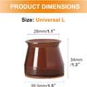 24 Pcs Chair Leg Floor Protectors for Hardwood Floors Silicone Covers to Protect Wood Tile Floors Felt Bottom Furniture Leg Caps Anti-Scratch Reduce Noise (Fit:1.3"-2")