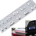 Erivis Car Emblem Replacement Decal for Land Rover Accessories 3D Raised Adhesive Letter Badge Front Hood and Rear Trunk Lid Nameplate Exterior Accessory (Matte Black)