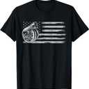 Turbo US Flag Tuner Car Guy Car Enthusiast Racing Drifting T-Shirt Small