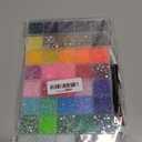 40000Pcs 40 Colors Jelly Resin Rhinestones for Bedazzling, 3mm Flatback Gems with B7000 Glue & Tweezers, Multicolor Flat Back Kit for Clothing, Shoes, Nail Art, Diamond Art, Jewelry Making