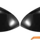 X AUTOHAUX Pair Car Rear View Driver Passenger Side Mirror Cover Cap Replacement Gloss Black for Mercedes-Benz C S CLASS W206 C200 C220 C260 C300 X206 W223 S400L Mirror Guard Covers