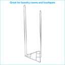 SSWBasics Chrome Clothing Hanger Holder (Fits 50-75 Hangers) Lightweight and Portable Laundry Room and Retail Hanger Organizer Stacker for Adult Size Hangers