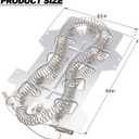 Dryer Heating Element Kit Compatible With Samsung DVE45N5300F/A3 DVE45N5300V/A3 DVE45N5300W/A3 DVE50M7450P/A3 DVE50M7450W/A3 DVE50R5200W/A3 DVE50R5400V/A3 DVE50R5400W/A3 DVE50T5300C/A3