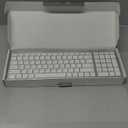 seenda Rechargeable Wireless Keyboard Mouse, Ultra Thin Low Profile Wireless Keyboard and Mouse with Number Pad, Quiet Portable Combo Compatible for Windows XP/7/8/10/11/11 Pro, Silver White