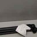 Reinforced 28 Inch Tall Retractable Dog Gate Small Baby Gate - Easy Step Over Dog Gate Short Pet Gate with Support Rods, 55" Wide Retractable Baby Gate for Stairs, Puppy Gates for Doorways, Black