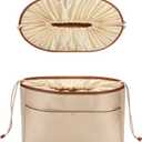 GIVLEFLY Purse Organizer Satin Drill Handbag Organizers Silk Fabric Tote Bag Organizer Handbag Organizer Storage Bag (Drawstring Style, Large)