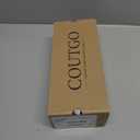 Coutgo Womens Kitten Heels Mules Low Heel Closed Pointed Toe Dressy Shoes Flower Slip On Party Pump Shoes 8 1/2