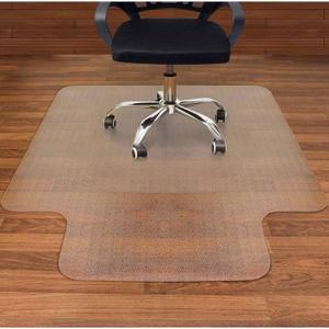 AiBOB Office Chair Mat for Hardwood Floor, 45 X 53 inches, Hard Floor Chair Mats Under Computer Desk, Easy Glide for Rolling Chairs, No Curling (Clear)
