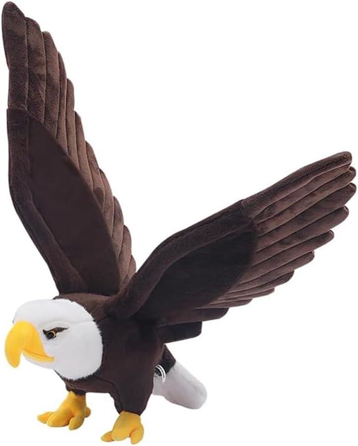 Bald Eagle Plush Toy - Stuffed Animal with Bendable and Stretchable Wings, Gifts for Kids (23.6in)
