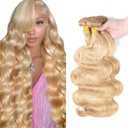28 30 32 inch Blonde Bundles P27/613 Human Hair Bundles 613 Body Wave Bundle Blonde Body Wave Bundle 613 and 27 Color