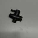 Brass Shower Arm Diverter Valve for Hand Held Showerhead and Fixed Spray Head,G 1/2 3-Way Bathroom Universal Shower System Replacement Part (Matte Black)