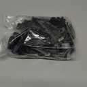 100 Pcs Gutter Clips for Hanging Outdoor Lights Aluminum Gutter Hooks Weatherproof Christmas String Light Hangers for Holiday Halloween Xmas Decoration (Black)