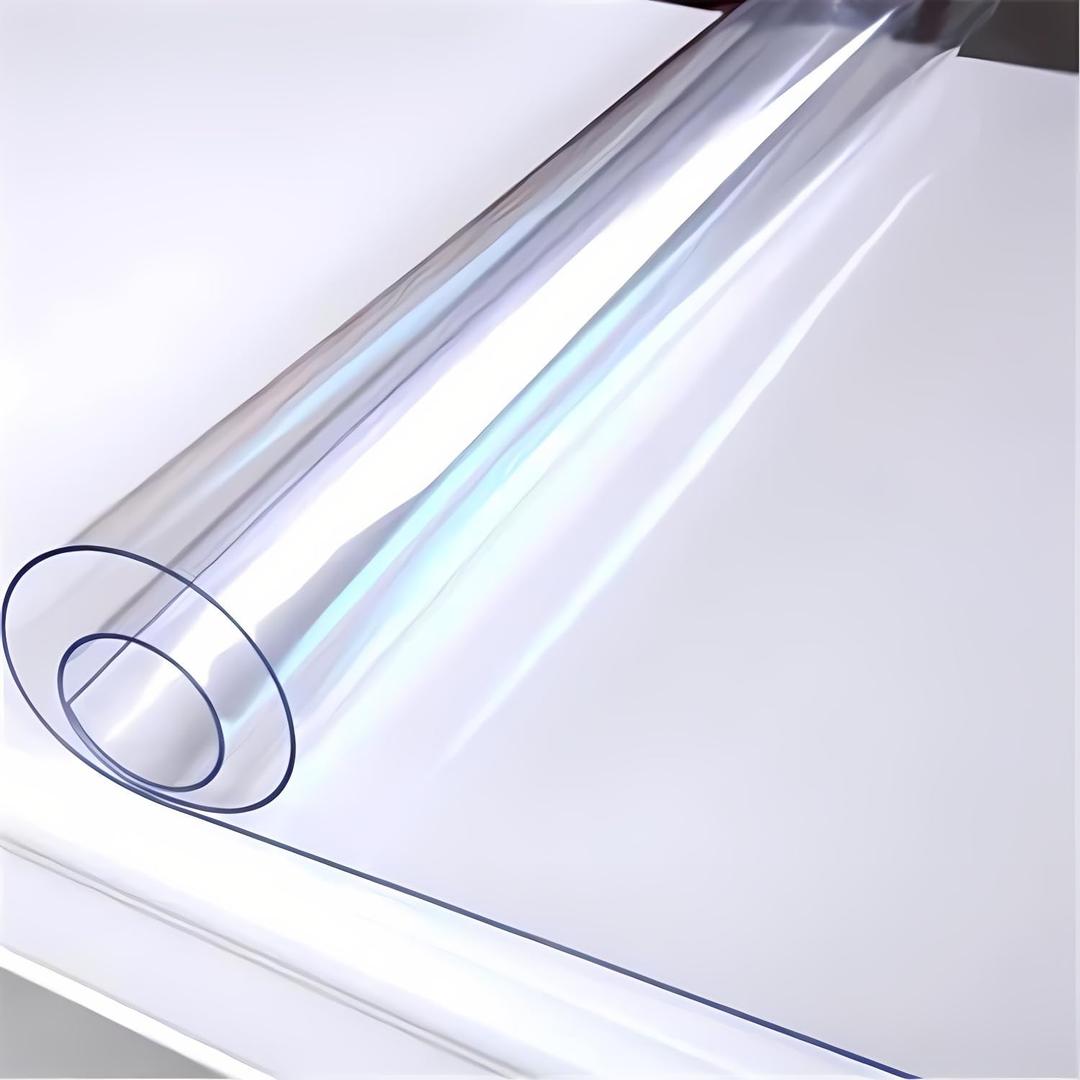 Kate Transparent PVC Reflection Floor Mat - 5x6ft Clear Reflective Photography Backdrop, Durable Table Cover Protector for Studio, Waterproof and Scratch-Resistant Plastic Mat (5x6ft)