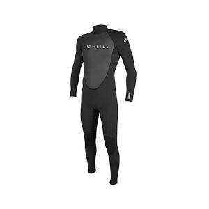 O'Neill Men's Reactor-2 3/2mm Back Zip Wetsuits Bundle, Black/Black, Large and Large Tall US