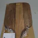 hecef Upgrade Bigger Cheese Board set of 4, a Acacia Wood Cheese Plate and 4 Pcs Knives, Charcuterie Platter Serving Tray for Appetizers, Feast, Housewarming, Cheese Serving