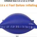 USHMA Pool Pillows for Above Ground Pools, 4x4 Ft Cold Resistant Pool Pillow for Winterizing | Durable PVC Air Winter Pool Pillow for Closing Winter Above Ground, Rope Included