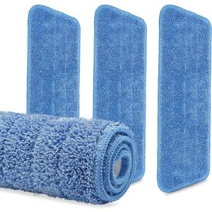 3-Pack Cinch Mop Replacement Heads, Microfiber Mops for Floor Cleaning - Wall Mop with Reusable Washable Pads, Compatible with Cinch Mop - Microfiber Wholesale