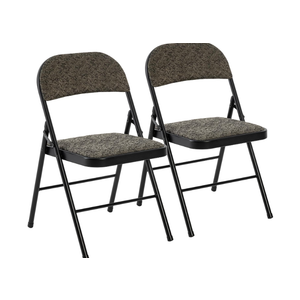 DUMOS Padded Folding Chairs 2 Pack, Dining Patio Chairs, Outdoor Home