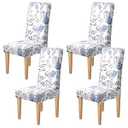 Dioxide High Stretch Chair Covers for Dining Chairs, Washable Dining Chair Covers Set of 4, Soft Kitchen Chairs Seat Covers, Parsons Chair Slipcovers Protectors for Home Hotel Restaurant Banquet