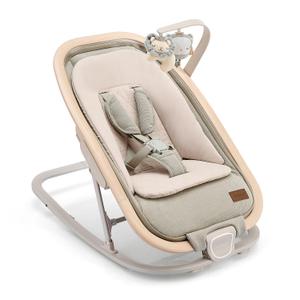 Gromast 2-in-1 Baby Bouncer Seat for Infants, Portable Baby Rocker with 3 Adjustable Backrest Positions & Travel Bag - Green