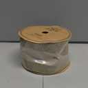 Ribbli Champagne Gold Wired Ribbon Satin with Glitter Edge 2.5 Inch Champagne Christmas Ribbon for Tree Gift Wrapping Wreaths Garland Topper Bows Crafts Home Decor -10 Yards